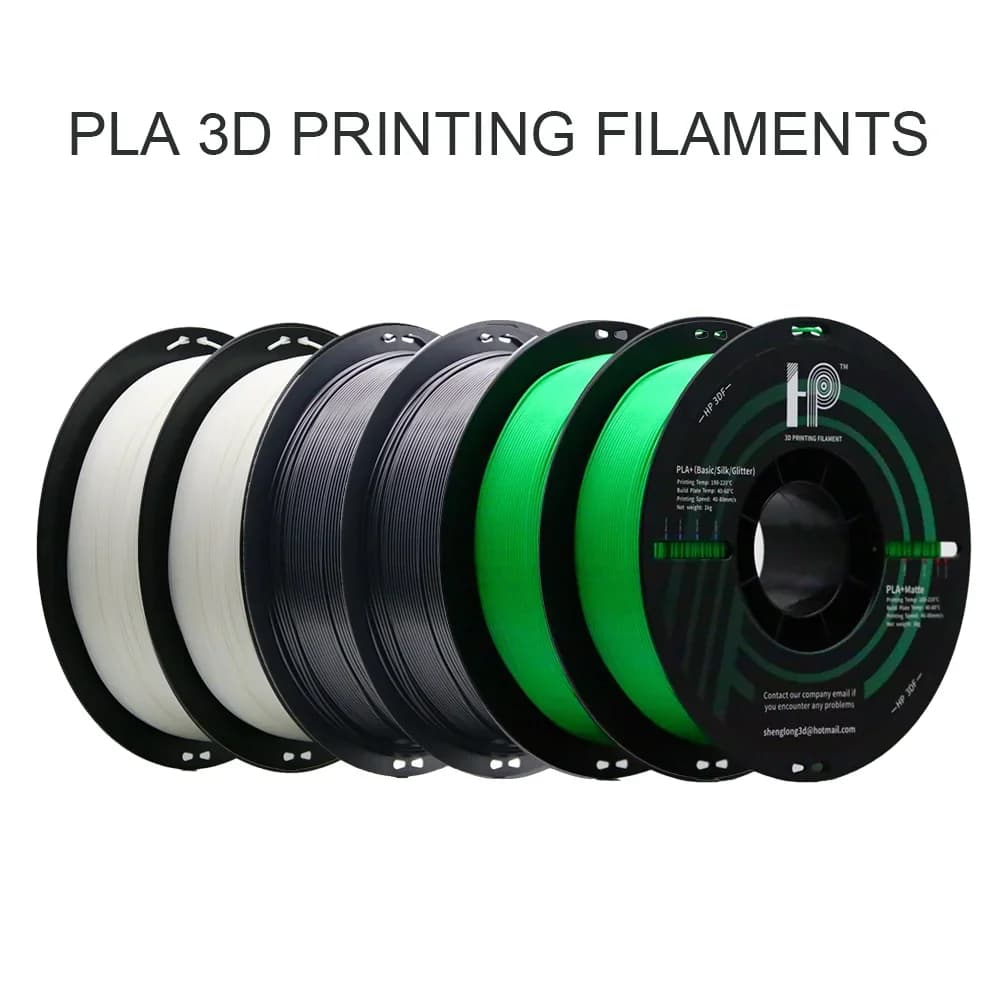 3D Printer Filament, PLA HP3DF filament, 6 kg coil (2.2 pounds), 6 pieces/set, suitable for most FDM printers