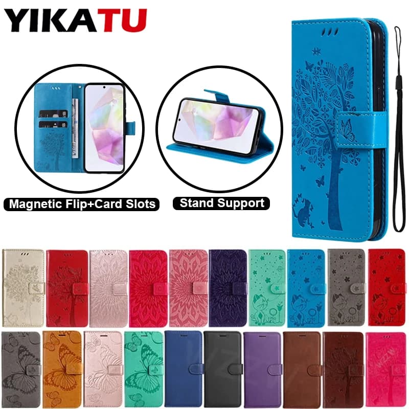 Anti-theft brush Flip PU Leather Case For iPhone 16 Pro Max Plus Wallet Phone Cover Book Coque Card Slot 16Pro 16ProMax 16Plus