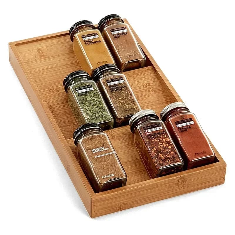Available Storage box for spice drawers and dressings at 3 levels Kitchen tray for Amazon New Kitchen