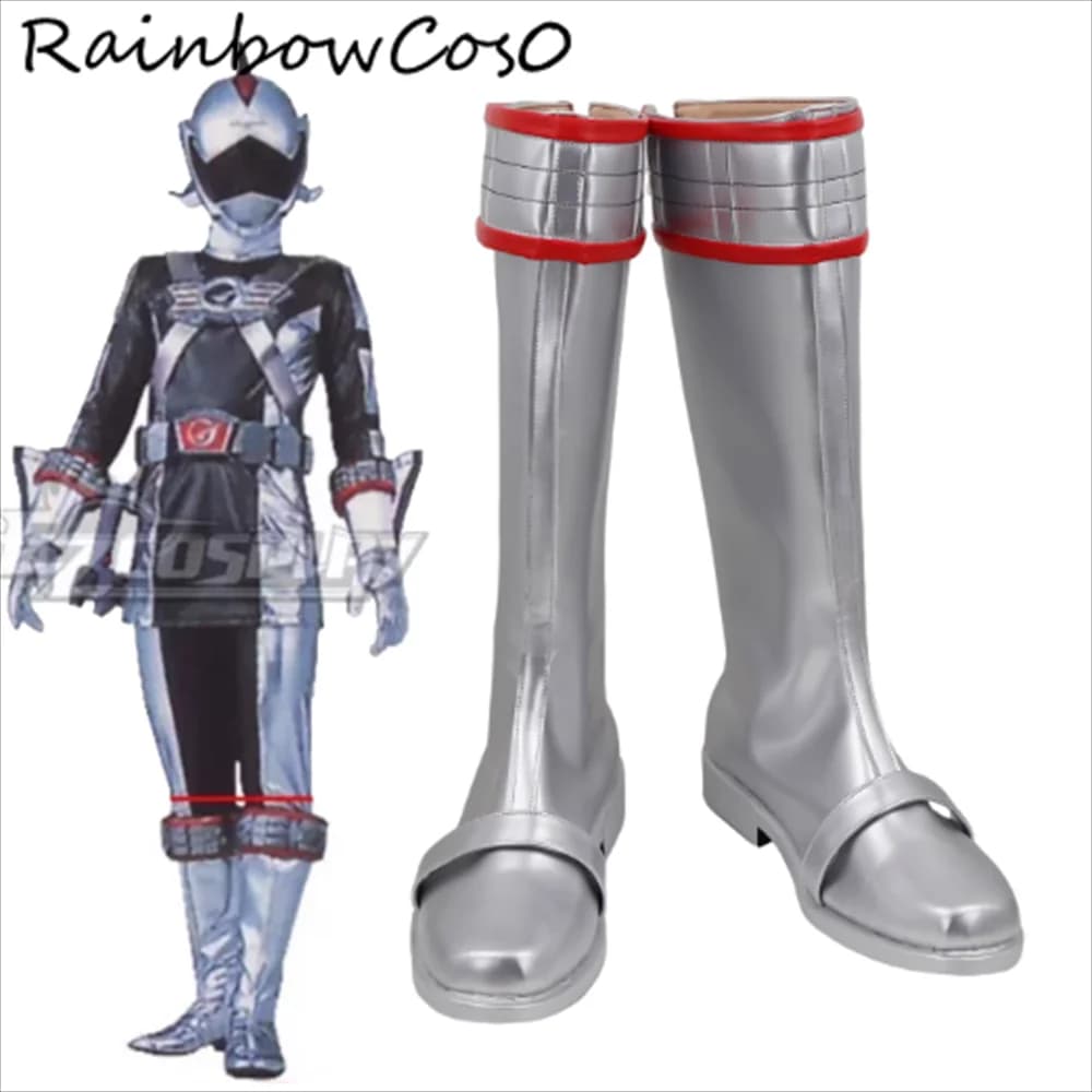 Motore Sentai Go onger Scarpe Cosplay Stivali Gioco Anime Party Halloween RainbowCos0 W5217