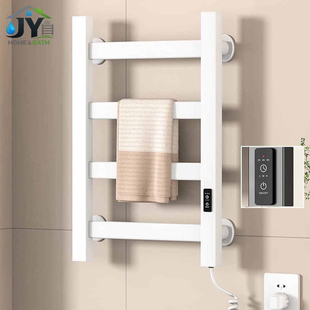 Scaldasalviette Elettrico da Bagno, Scaldasalviette Riscaldato, Radiatore Portasciugamani 2/4/8 Barre, Asciugasalviette da Bagno Adatto per Case e Hotel