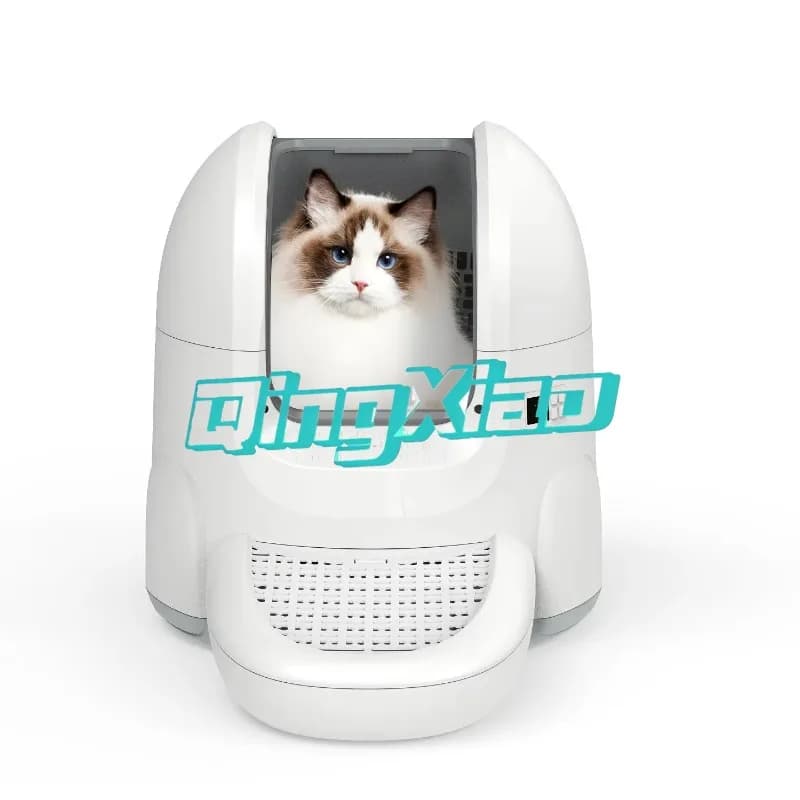 Lettiera per Gatti Elettrica Autopulente Extra Large, Chiusa, Anti-Spargimento Sabbia, Controllo Odori, Toilette Intelligente per Gatti con APP e Pulizia con Un Solo Tasto