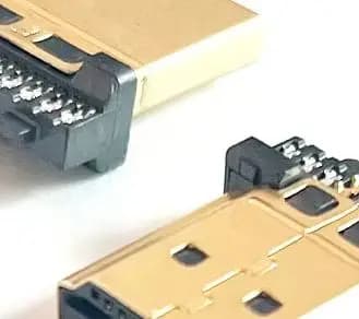 1PCS HDMI Connector Transfer Terminals HDMI High-Definition Cable Head W/ Plastic Shell HDMI Cable Welding Head Male