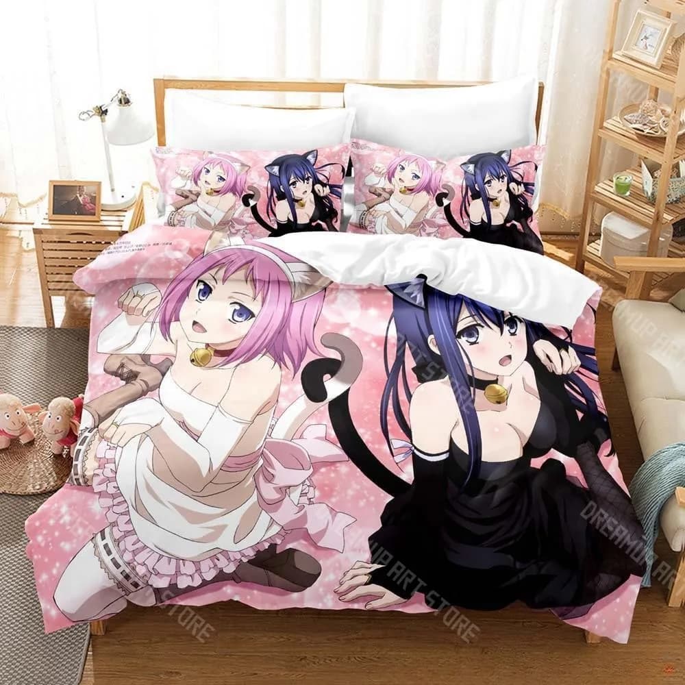 3D Printed Brynhildr in the Darkness Bedding Set for Boys Girls Duvet Cover Pillowcase Twin Queen King Full Single Double Sizes