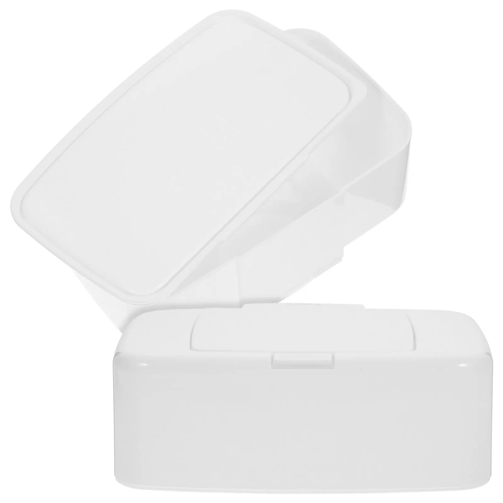 Dispenser per Salviette Umidificate a 2 Pulsanti, Contenitore in Plastica Ricaricabile per Borsa Pannolini e Passeggino, Uso Portatile