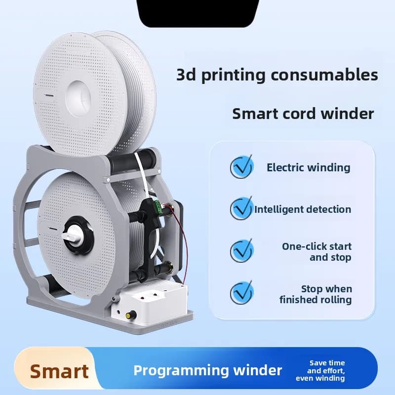 3D Printer Filament Winder Auto Stop Electric Spool Respooler Intelligent