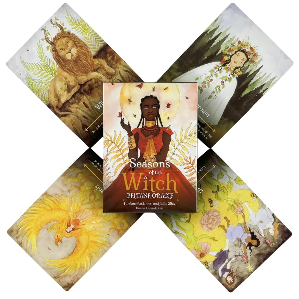 2 stili stagioni della strega Samhain Oracle card A 44 tarocchi Visions inglesi divinazione Edition Deck Borad Playing Games