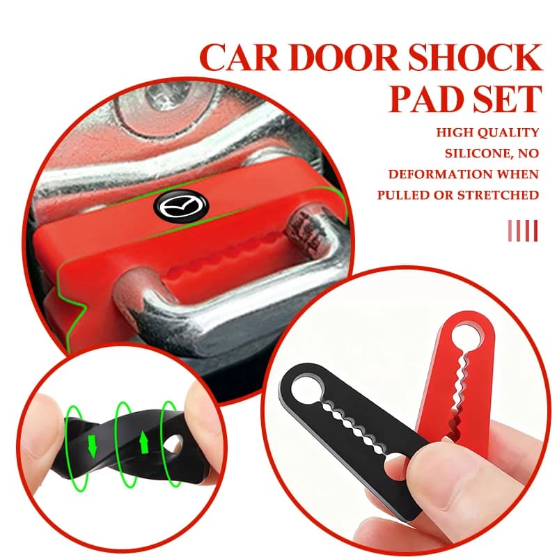 Silicone Car Door Stopper Pad Auto Door Edge Collision Avoidance Mat For Mazda 2 3 5 6 Axela Atenza Speed 6 CX3 CX4 CX5 CX7 CX8