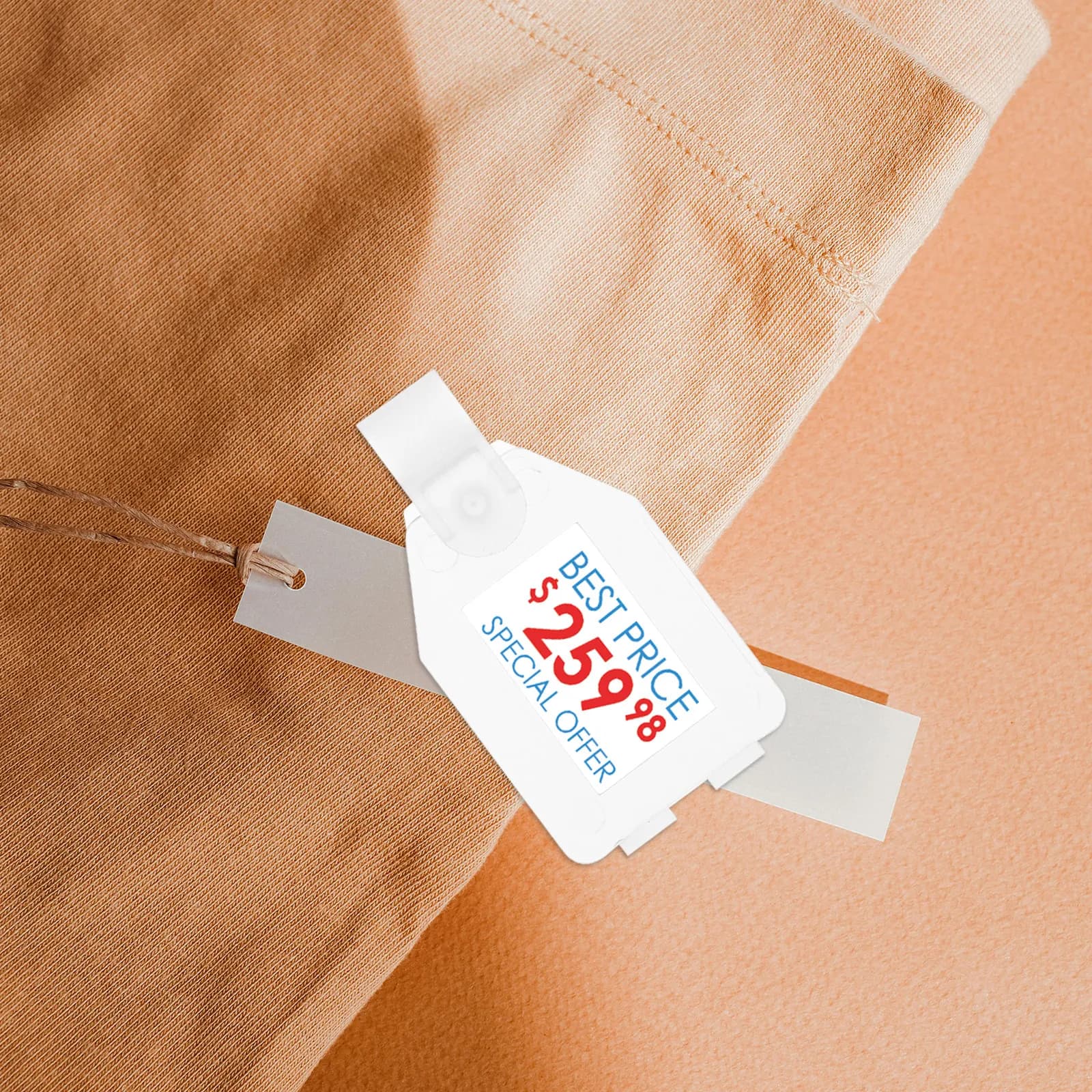 20 Pezzi Portaetichette Prezzi in Plastica Robusta, Clip per Esposizione Prezzi per Supermercati e Negozi, Supporti per Etichette da Scaffale