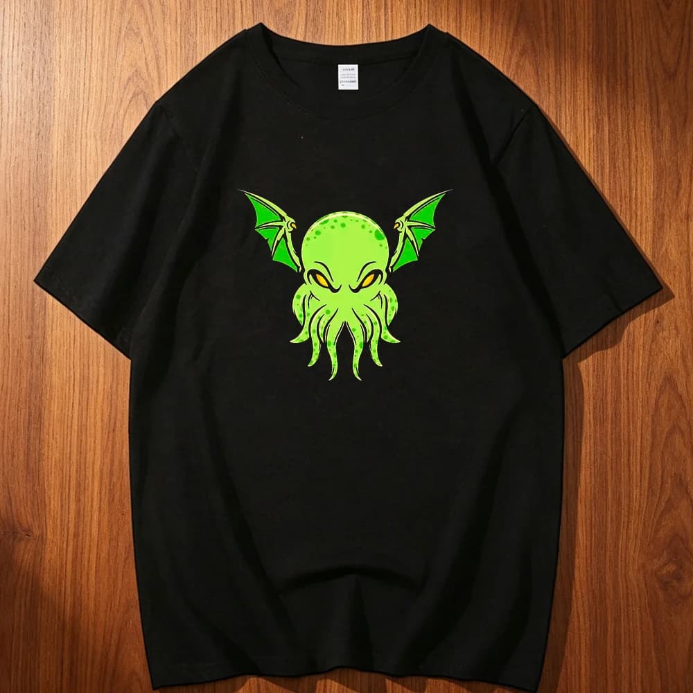 Cthulhu cotton t-shirt men Colorful Pop Culture Pastel Comfortable t shirt hip hop korean clothes Pastel Breathable University