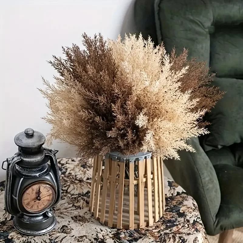 Straw Artificial Plants Plastic Wheatgrass Wedding Table Centerpieces Home Living Room Vase DIY Decoration Accessories