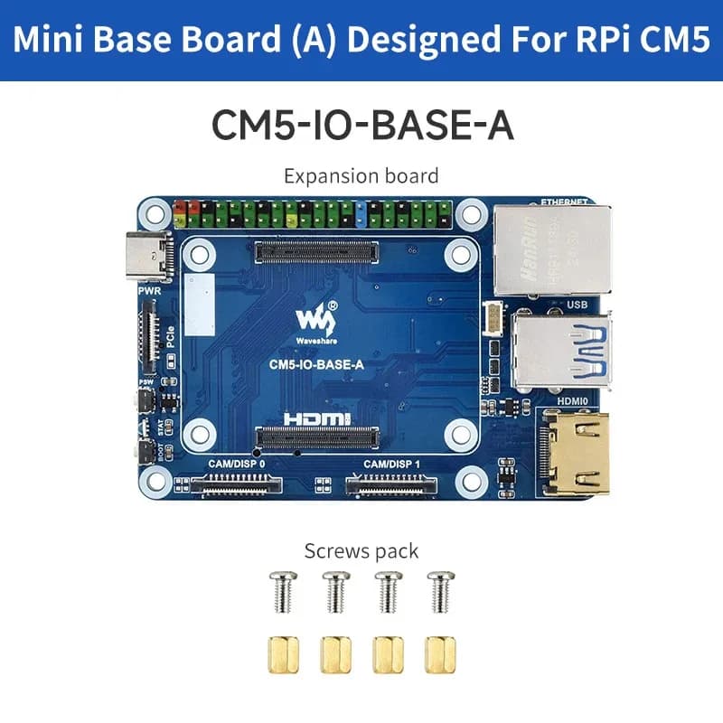 Raspberry Pi CM5 IO BASE A card base development platform processing module