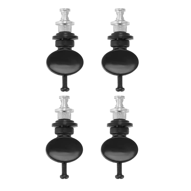 4 Tuning Pegs Pin for Ukulele and Other Various Instruments--Black-DTB1