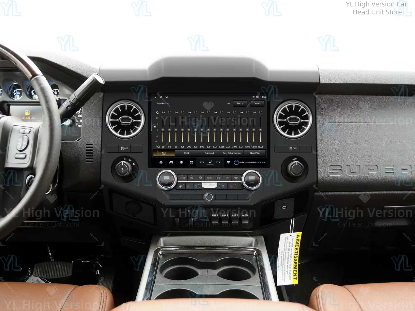 CY 12.8" For Ford F250 F350 2009-2015 Android 13 Car Radio Stereo Receiver Autoradio Multimedia Player GPS Head Unit CarPlay 4G