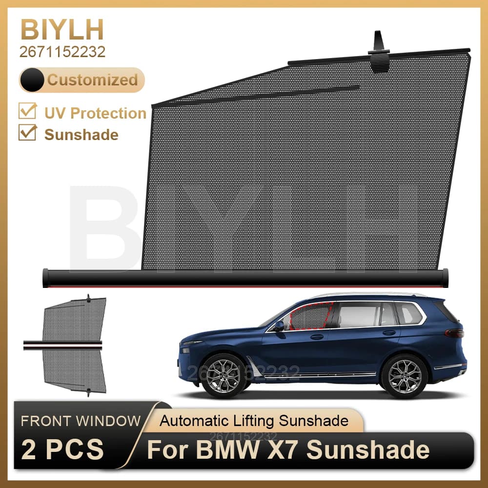 2 pezzi scudo termico per BMW X7 parabrezza laterale anteriore parasole personalizzato adatto parasole per auto protezione UV accessori auto