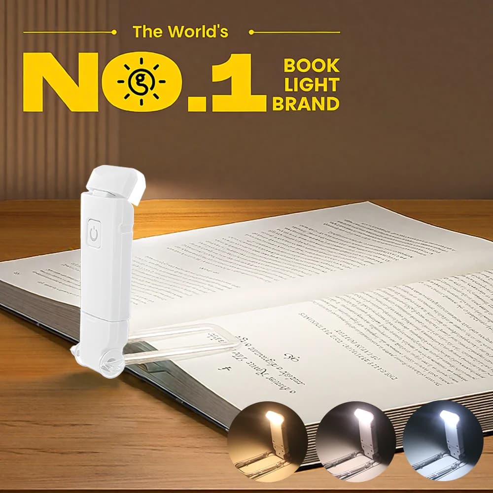 Mini LED Clip Lampada da lettura Lampada da lettura portatile USB ricaricabile Protezione per gli occhi Lampada da notte Lampada da scrivania Segnalibro Lettura lampade da libro