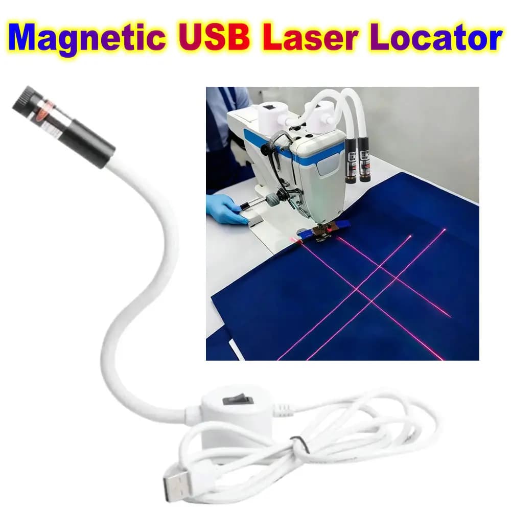 DTF Stampa Strumento di localizzazione laser USB Pressa di calore Kit posizionatore a raggi infrarossi Kit magnetico a croce con luce di posizionamento laser per cucire a LED