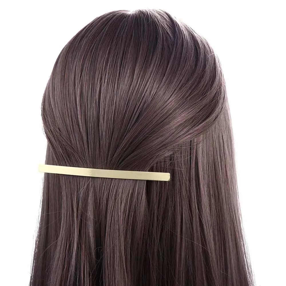 Metal Creative Hair Clip, Horizontal Spring Clip, Simple Clip, Uneven Women Hair Accessories, Korean Style