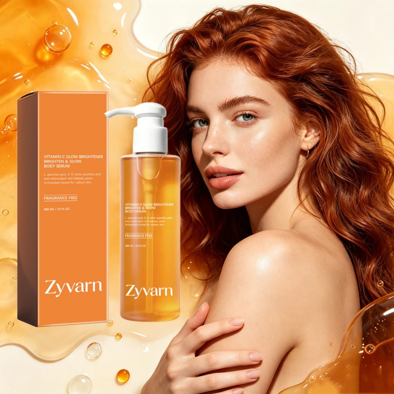Vitamin C Body Serum 386ml Antioxidant Boost With Kakadu Plum Ascorbic Acid Fragrance Free Even Tone Brightening Glow Body Serum