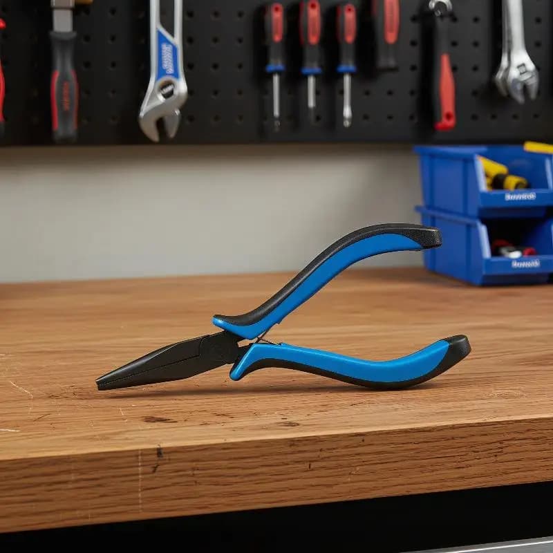 Flat Nose Pliers Comfort Non-Slip Grip High Hardness Carbon Steel for Jewelry DIY Craft Fishing Hook Tie Cable Cutting Repair