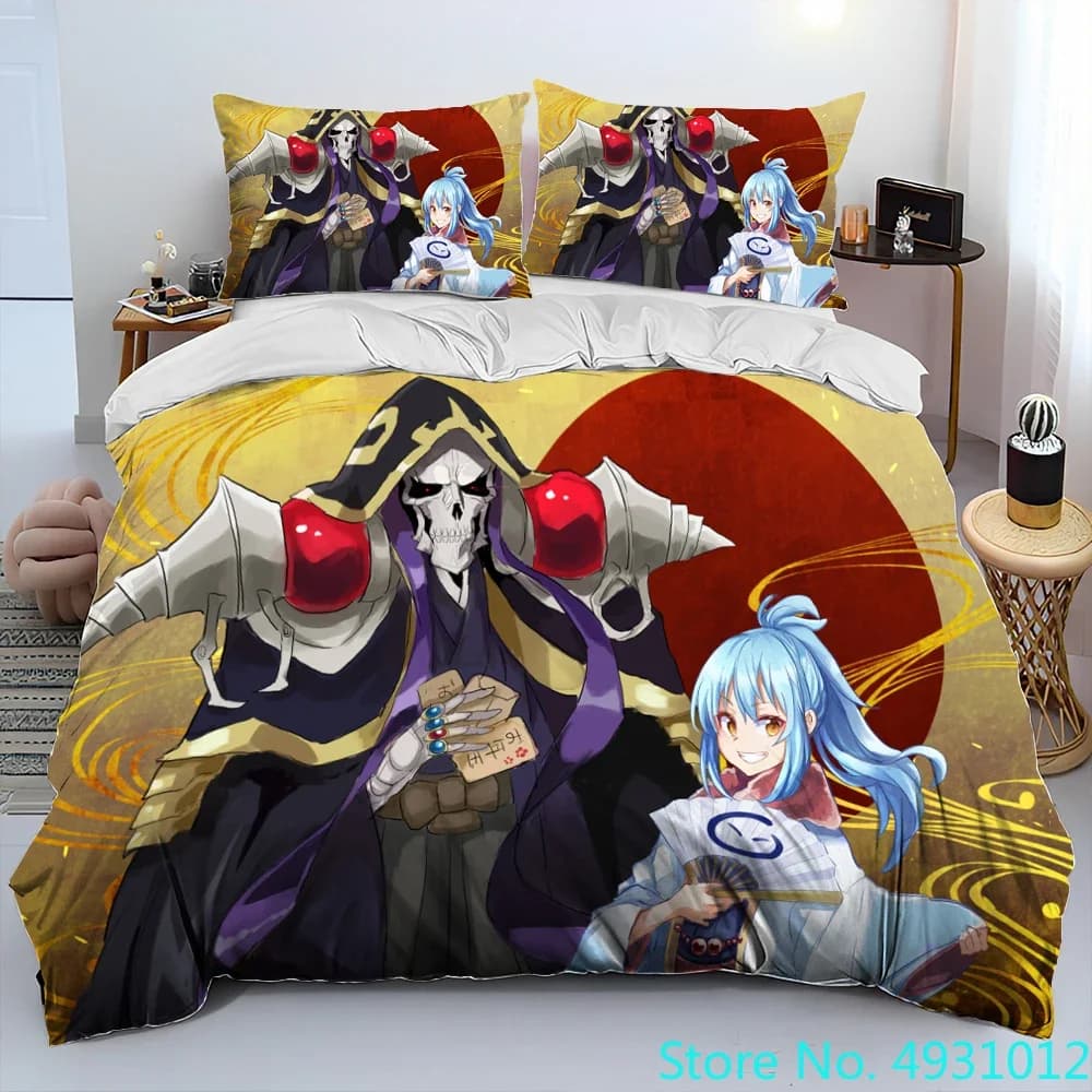 Ho reincarnato come un melma Anime Piumino Copripiumino Set letto Copripiumino Federa Singolo King Queen Size Set biancheria da letto