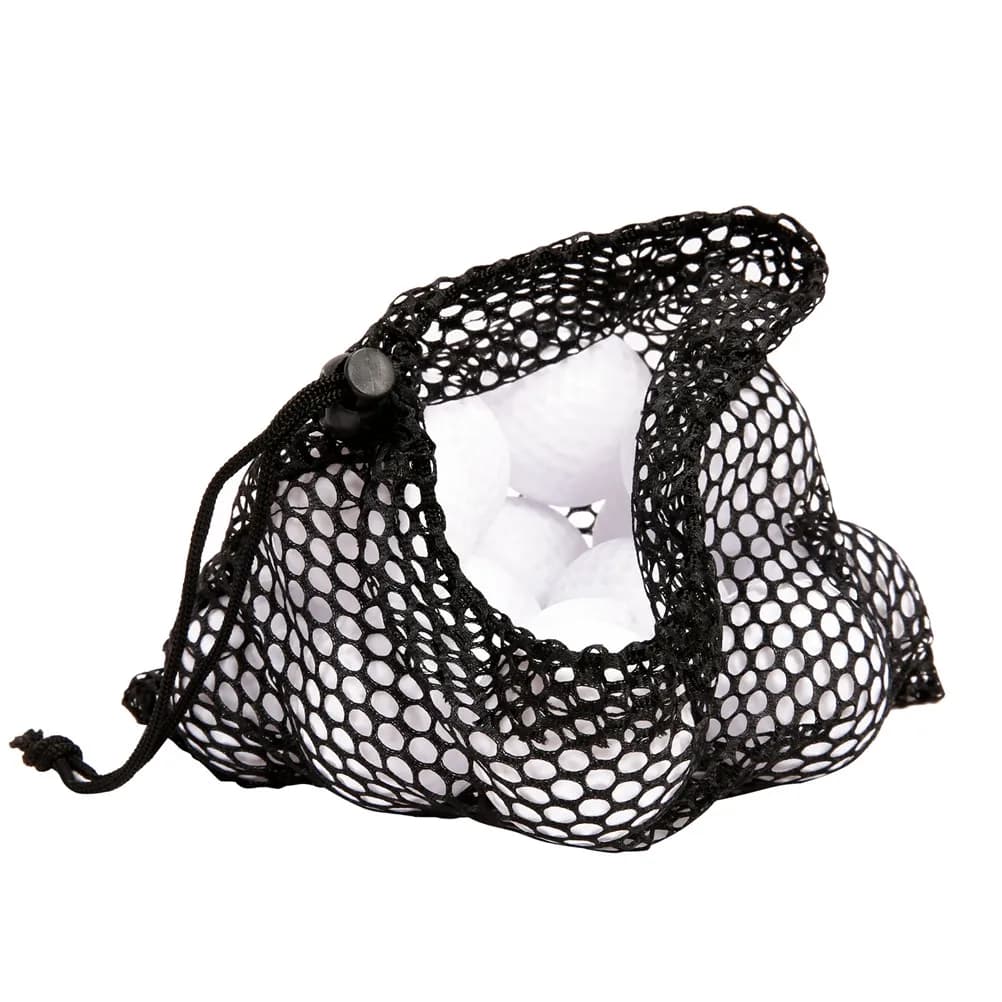 Set di 3 Sacche a Rete per Allenamento Golf, Porta Palline da Tennis e Ping Pong con Chiusura a Coulisse, Robuste e Leggere