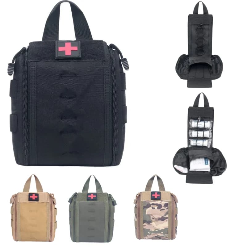 Tactical Molle EDC Medical Pouch First Aid Kit Bag Emergency Outdoor Camping Hiking Survival IFAK Hunting Accessories Organizer