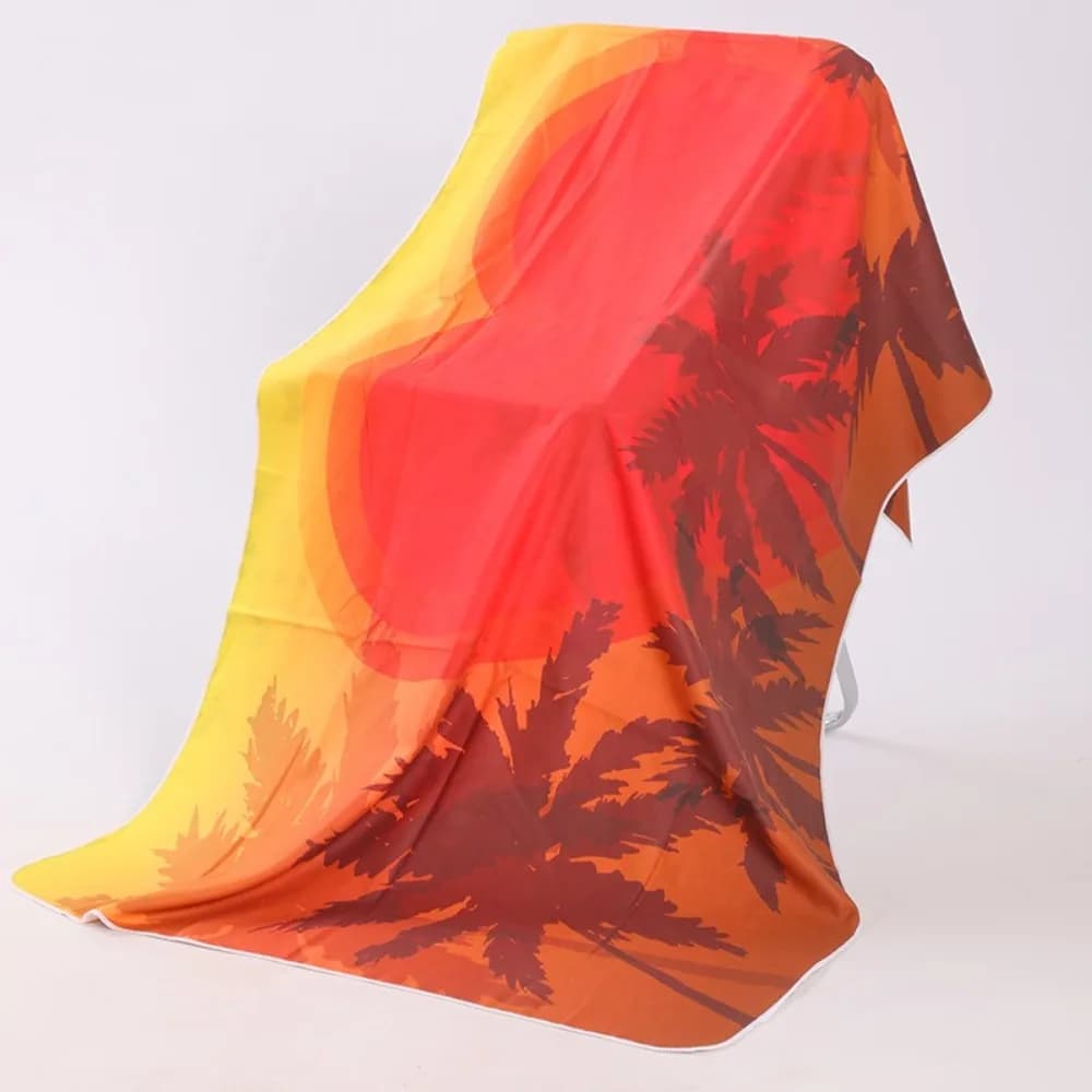 Telo da bagno ad asciugatura rapida 31,5x63 pollici, assorbe l'acqua, per viaggi, campeggio, picnic, coperta da parco, coperta da spiaggia, telo mare in microfibra