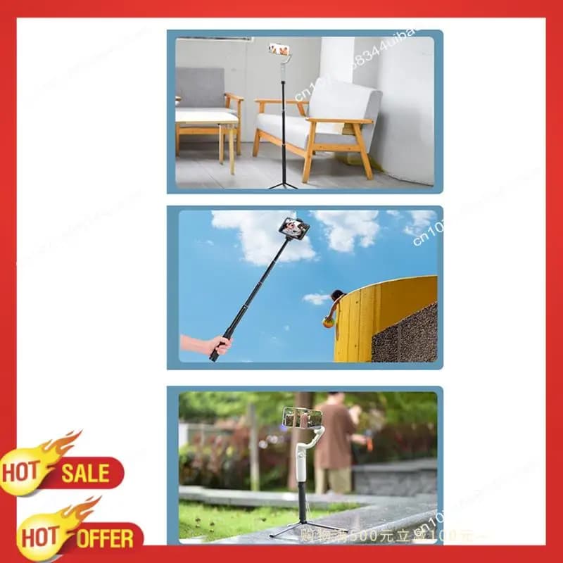 B47C Per DJI OM4 SE Asta di Prolunga Asta di Prolunga Telescopica Multi-Funzione Gimbal Selfie Stick OSMO Mobile6 Accessori