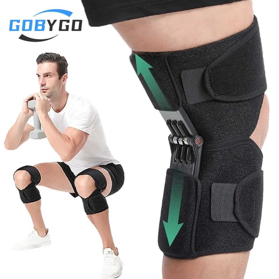 GOBYGO 1 pz ginocchiera regolabile rinforzante per immobilizzazione rotulea protezione per ginocchio accovacciata alpinismo all'aperto unisex