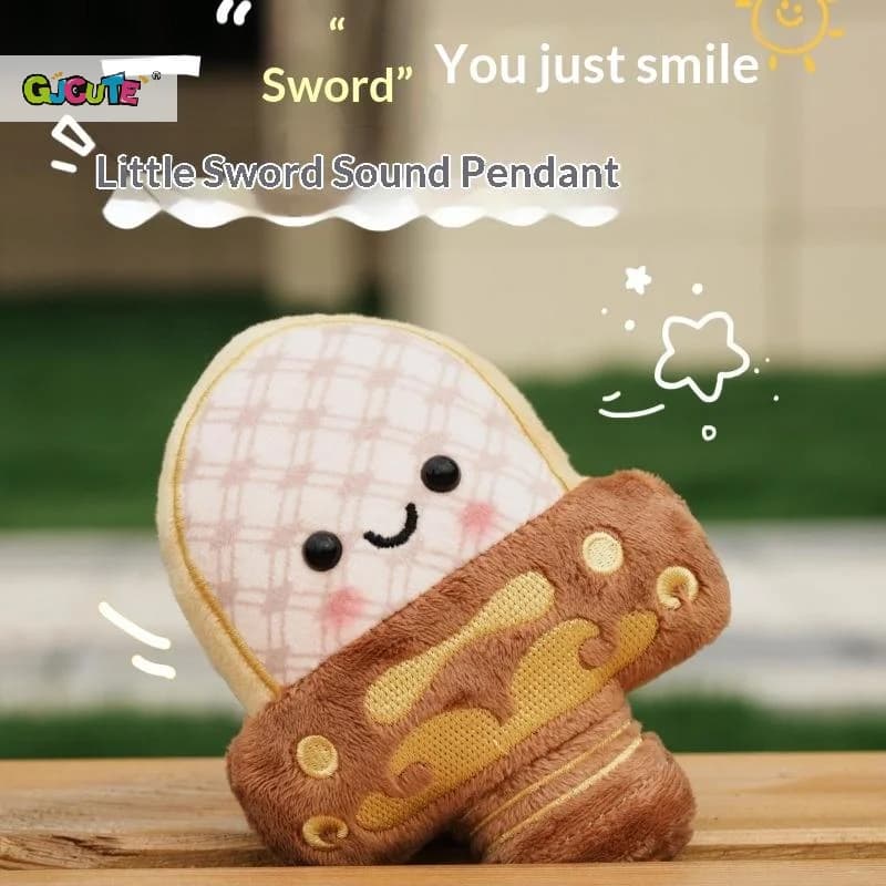 Portachiavi Peluche: Simpatico Ciondolo Sonoro a Forma di Cartone Animato per Borsa o Portachiavi, Regalo di Compleanno per Bambini