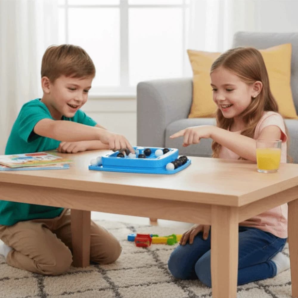 Gioco Quattro in Fila Bianco e Nero, Gioco da Tavolo Strategico Rapido, Interattivo, Educativo, Fai-da-Te, Scacchi Logici