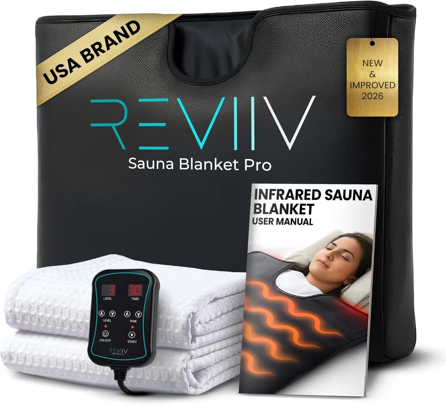 Coperta Sauna a Infrarossi Portatile per Casa - Terapia Termica per Tutto il Corpo, Include Asciugamano - Calore Rilassante e Benessere