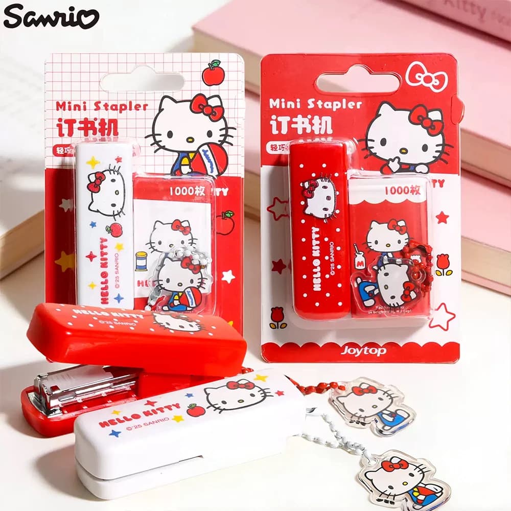 Kit Graffettatrice Originale Sanrio Easy-Press Hello Kitty, Mini Graffettatrice Portatile per Studenti, Ufficio e Casa