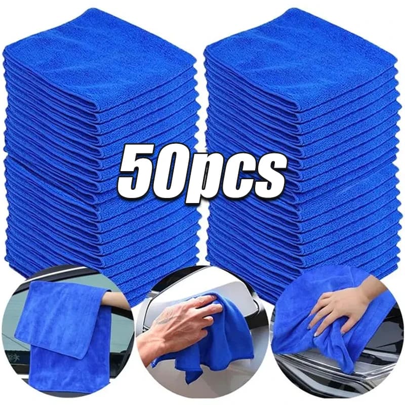 10 pcs microfiber washing auto drying towel cleaning cloths for home cleaning automatic details polishing cloth home cleaning tools