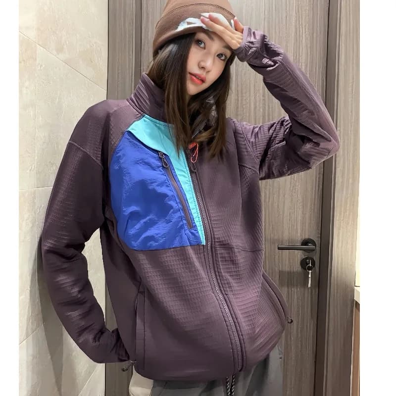 Outdoors Rock Climbing, Hiking, Camping, Fishing, Outdoor Mountaineering, Traveling, Self-driving, Sporty Fleece Pullover Jacket