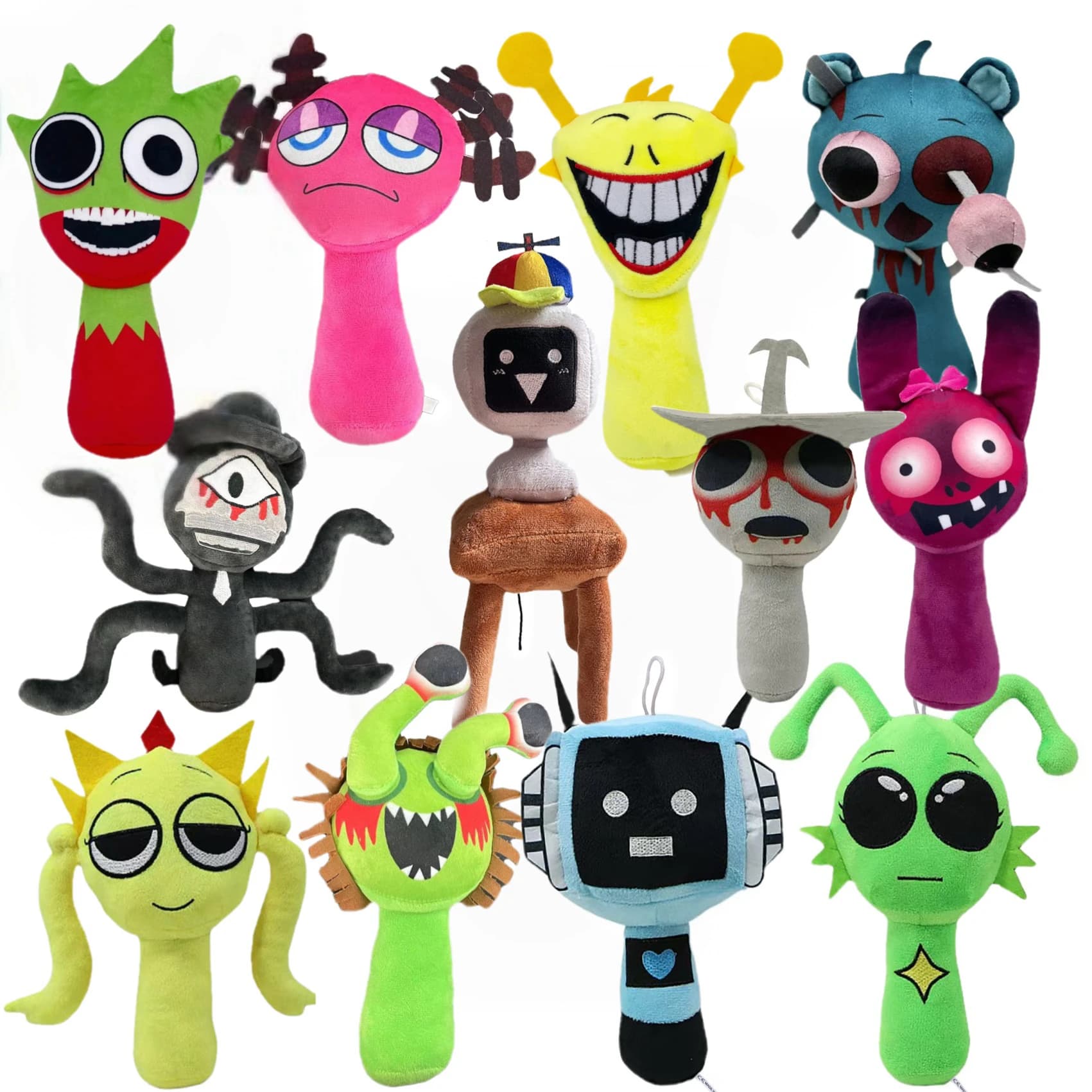 Peluche Sprunki, Bambola di Peluche Sprunki, Cuscino Cartoon del Gioco Sprunki, Regali di Compleanno per Bambini, Bambole Imbottite, Regalo di Natale