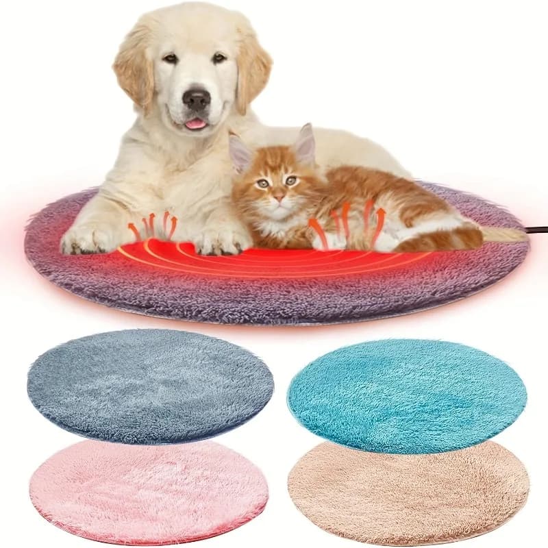 Tappetino riscaldante per animali domestici da 40 cm Tappetino riscaldante per cani antigraffio impermeabile Interfaccia USB Riscaldatore invernale anti-perdite Cuccioli Gattini