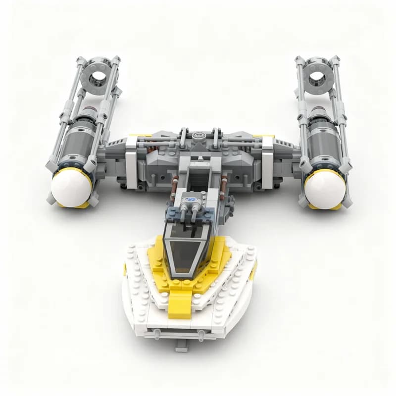 Set di Costruzioni MOC da 698 Pezzi, Modello di Astronave Y-Wing, Giocattolo Educativo Creativo, Regalo di Natale