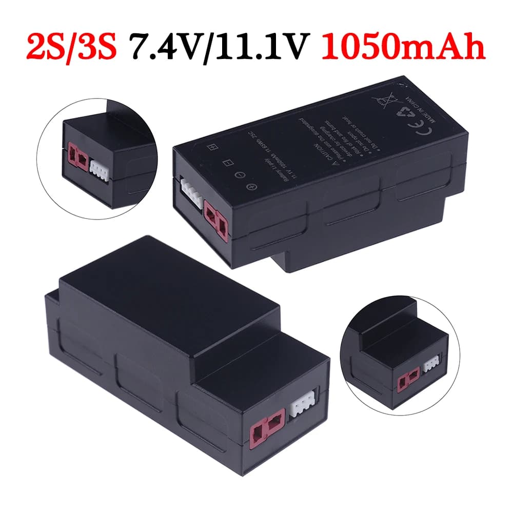 Batteria Lipo 2S 7.4V / 3S 11.1V 1050mAh Per MJX Hyper Go H16H H16E 16207 16208 16209 16210 Brushless 1/16 RC Camion Auto parti