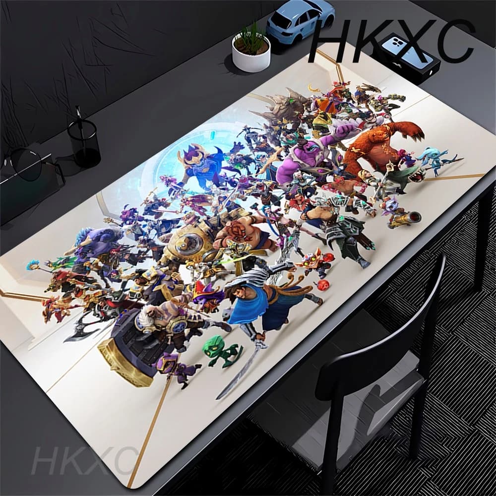 Tappetino per Mouse da Gaming League of Legends, Grande Mousepad per Ufficio e Computer, Tappetino per Tastiera Antiscivolo per Laptop e Scrivania
