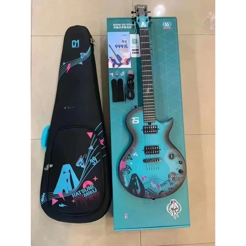 Per chitarra elettrica Nova Go Sonic, intelligente in fibra di carbonio, include borsa, tracolla, plettri