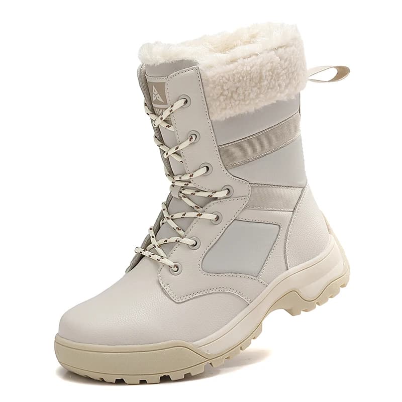 Stivali da neve invernali da donna Stivali con plateau alti Stivaletti impermeabili per donna Scarpe da ginnastica da trekking per escursioni all'aperto antiscivolo