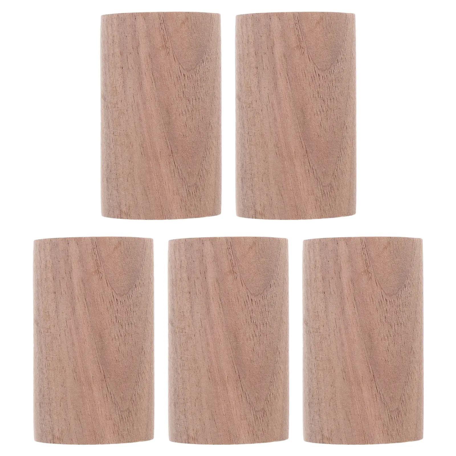 5Pcs Wood Essential Oil Diffuser Walnut Aroma Diffuser Small Cylinder Passive Oil Diffusers for Home Office Bedroom Yoga