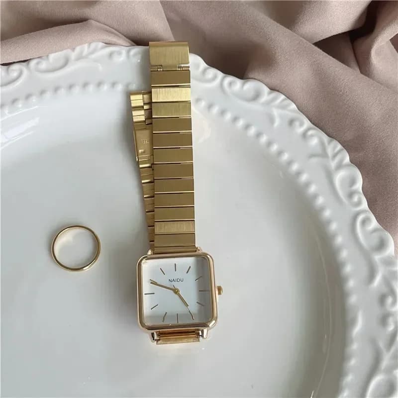 Women's Square Luxury Gift Fashion Adjustable Strap Women's Quartz Wrist Watch Dropshipping Relojes Para Mujer