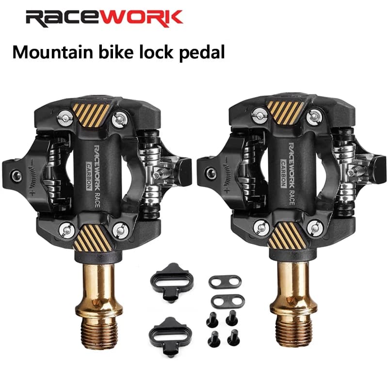 RACEWORK DEORE M8100 Pedale autobloccante Pedale di bloccaggio per mountain bike ultraleggero con clip di bloccaggio SH-51 Parti di ciclismo da corsa