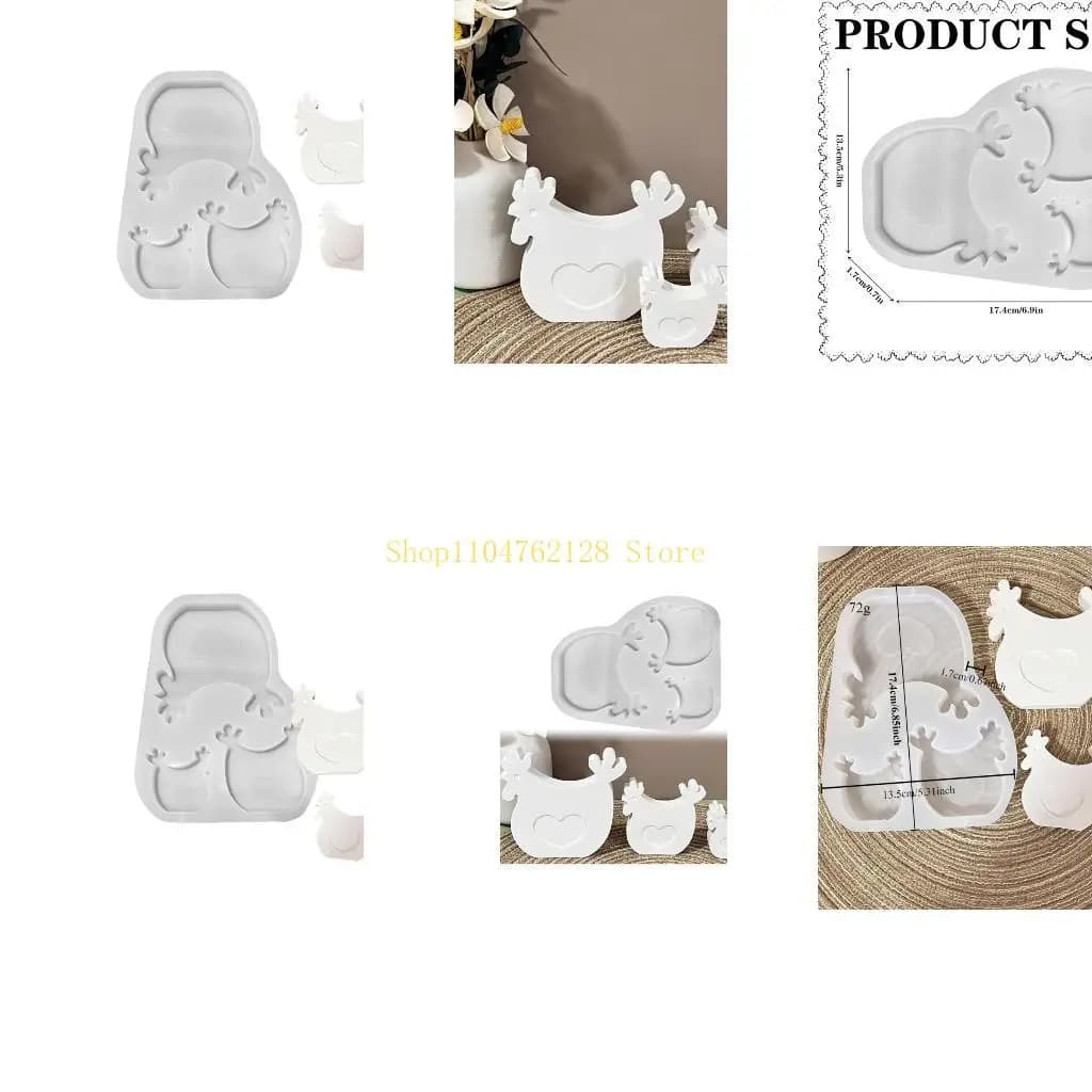 Stampi per candele per galline Stampi in silicone per pollo Stampi per ornamenti Stampi in resina epossidica migliore vendita