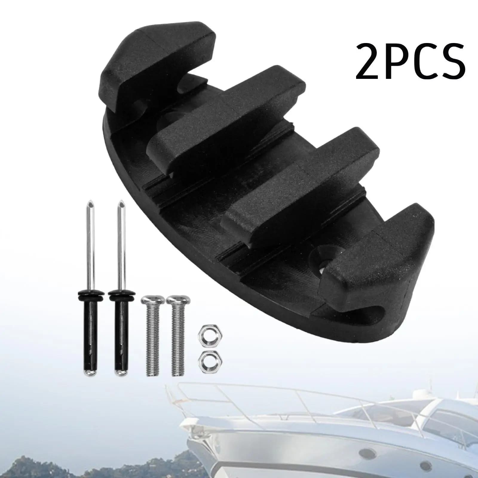 Marine Zig Cleat Kit Rope Holder Clamp for Kayak Anchor Canoe Boating Deck Fittings Secure Mount