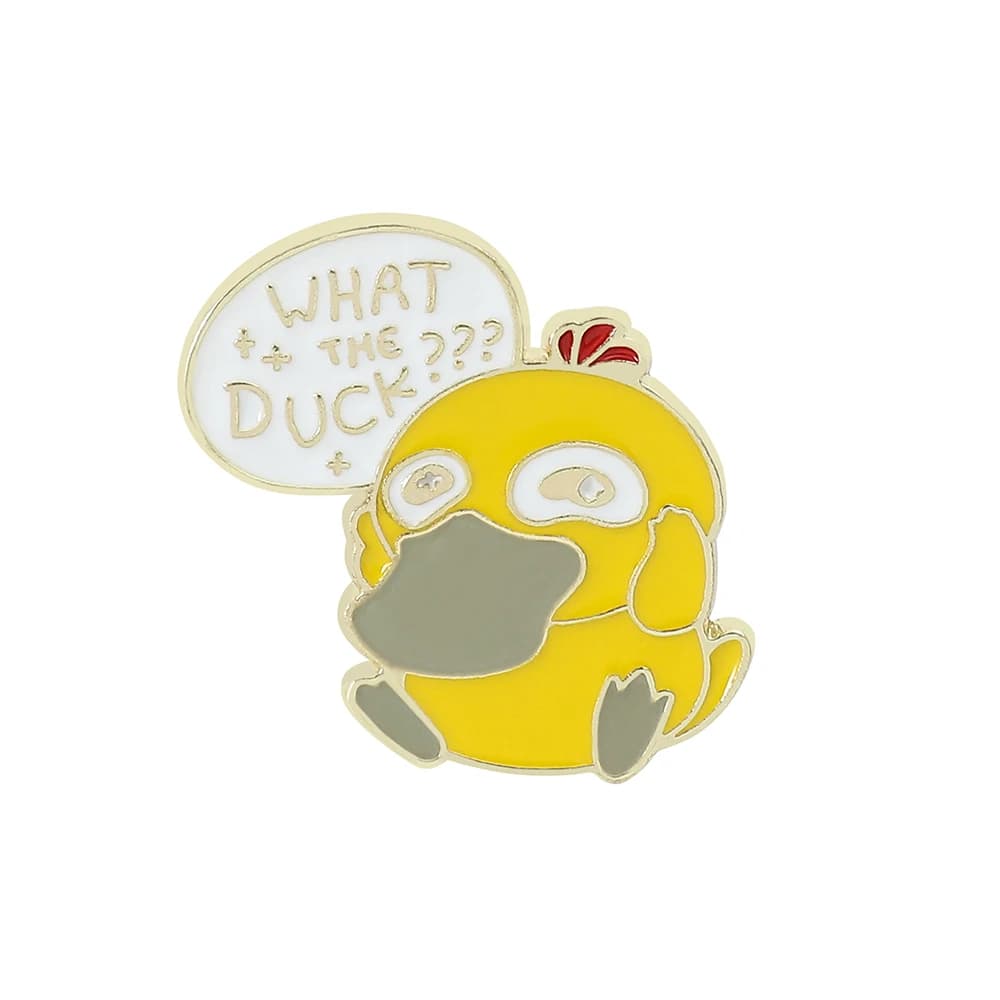 1 Pc Anime Character Brooch Cartoon Cute Psyduck Enamel Pin Metal Badge Jewelry Clothing Backpack Accessories Gift