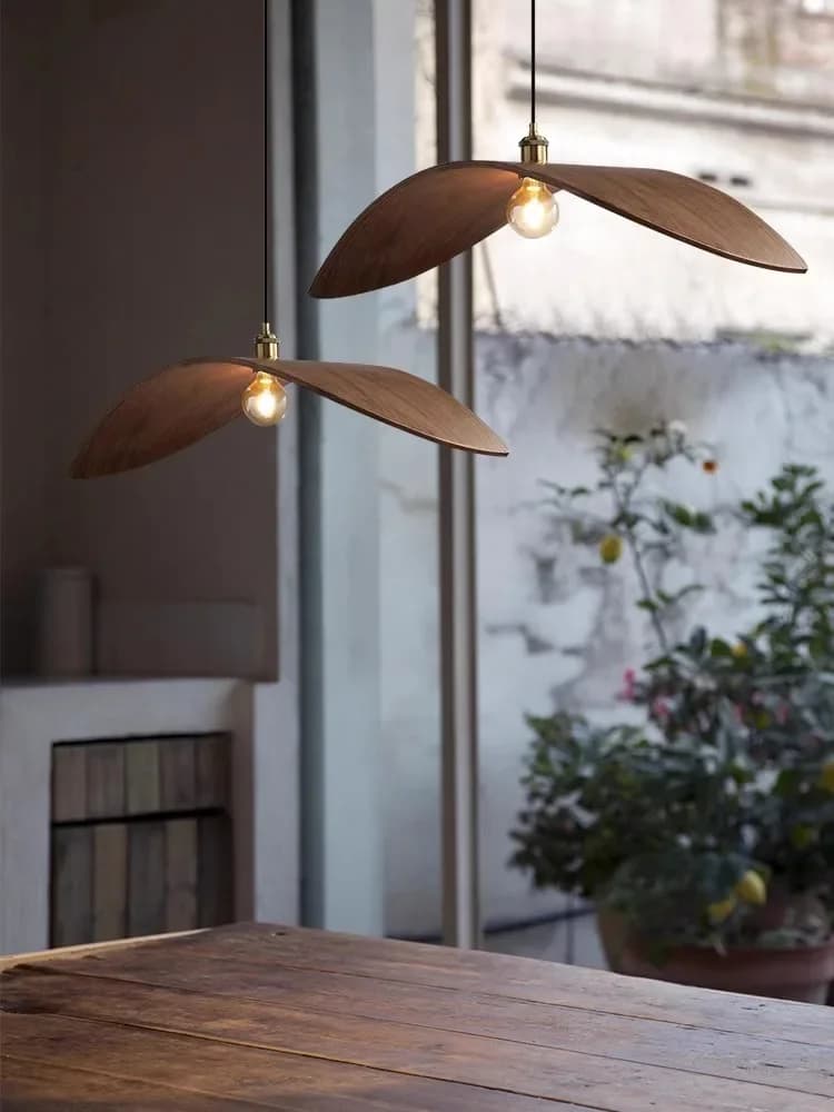 Lampadario a led vintage in legno Wabi Sabi, sala da tè Zen cinese, sala da pranzo, decorazioni per la casa, lampade a sospensione, scale a soppalco